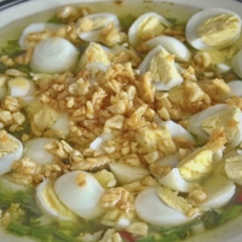 Bước 4 Làm nước sốt  trứng cút Xốt trứng cút